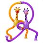 Imagem de Girafa Estica Gruda Kit 2 Pop It Tubo Luz Led Melman Montessori Toys Brinquedo Fidget Infantil