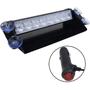 Imagem de Giroflex Interno 12V Led Viatura Polícia Parabrisa Strobo Azul Vermelho Giroled Rayx Lt2032v/A