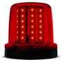 Imagem de Giroflex Luz de Emergência Sinalizador 54 LEDs 24V 10W Vermelho Giroled Fixação Parafusos Caminhão