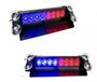 Imagem de Giroled giroflex Sinalizador Barra Led Flash Brake Light Vermelho/Azul 8 Leds Polícia 12v