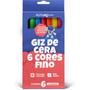 Imagem de Giz de cera 6 cores Fino Pacote com 12 Caixas