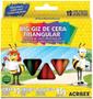 Imagem de Giz De Cera Acrilex C/12 Cores Big triangular 95g
