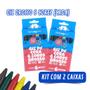 Imagem de Giz de Cera Escolar Diversos Modelos 6 / 12 / 15 Cores Kit ou Unidade Futuro