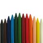 Imagem de Giz de cera escolar jumbo Acrilex com 12 cores, peso 112g, cores vivas, traço macio, super cobertura
