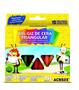 Imagem de Giz de cera longo grosso 12 cores 95g jumbo triangular acrilex