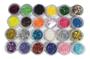 Imagem de Glitter Encapsulado Flocado Para Unhas 24 Lindas Cores 24un