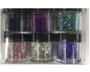 Imagem de Glitter Flocado com 12 Unidades Para Decoração De Unhas