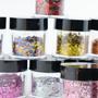 Imagem de Glitter Flocado Encapsulado Decoração De Unhas