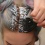 Imagem de Glitter Flocado Maquiagem Rosto Corpo Cabelo Purpurina Brilho Grosso Holográfico Artístico Corporal Facial Make Carnaval