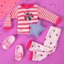 Imagem de Glitter Girls by Battat - Ladybug Shimmer Pijama Top &amp Pant Roupa Regular - 14" Doll Clothes &amp Acessórios Brinquedos