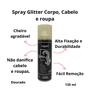 Imagem de Glitter Para Cabelo Corpo Em Spray Dourado Fácil Aplicação