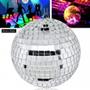 Imagem de Globo Bola Espelhado Refletor Rotativo 30cm Para Discoteca Festa Balada REFG30