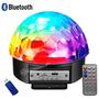 Imagem de Globo Bola Maluca 6 LED RGB Bluetooth USB Mp3 SD Controle Remoto LK306BLUE