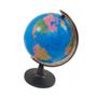 Imagem de Globo Terrestre Decorativo Mapa Mundi Giratório 360 23cm Polipropileno PVC Apoio De Mesa Escritório Professores Alunos Sala Consultório Decoração