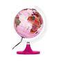 Imagem de Globo Terrestre Libreria 21cm Aquarela Rosa Pi/Bs-Mag 314113 Polit.Bivolt Base Pls Magenta