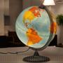 Imagem de Globo Terrestre Politico Físico Alto Relevo 30cm Com Luz Biv