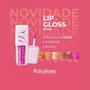 Gloss Labial Ruby Rose Com Glitter Lip Gloss ShineC/Brilho Imagem de Gloss Labial Ruby Rose Com Glitter Lip Gloss ShineC/Brilho