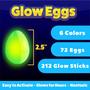 Imagem de Glow Easter Eggs PartySticks 72 + 216 Mini Glow Sticks