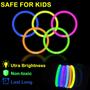 Imagem de Glow Sticks Leetous - Pacote com 100 Unidades (8cm) + Acessórios de Páscoa