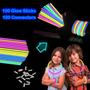 Imagem de Glow Sticks Leetous - Pacote com 100 Unidades (8cm) + Acessórios de Páscoa