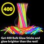 Imagem de Glow Sticks PartySticks - Pacote com 400cm - Impermeáveis para Crianças