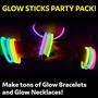 Imagem de Glow Sticks PartySticks - Pacote com 400cm - Impermeáveis para Crianças