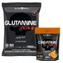 Imagem de Glutamina Turbo - Refil - 500g - Black Skull + Creatina - Refil - 300g - Black Skull