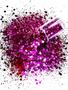 Imagem de GM10-B Glitter Chunky flocado Poliéster Importado resina unha 100gr - CHERRY