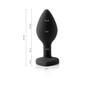 Imagem de Go Play Ben Preto Plug Anal em Silicone 7,5 cm x 3 cm