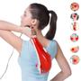 Imagem de Golfinho elétrico multifuncional 110v massageador de cervical, pescoço, cintura, massagem doméstica, martelo, costas, co