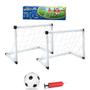 Imagem de Golzinho de futebol infantil 2 em 1 kit com mini trave gol e bola craque para jogos em casa ou no parque