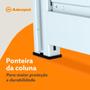 Imagem de Gondola Parede 202 Amapa FIT Kit 2 Metros Branco Porta etiqueta Azul Amapá