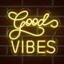 Imagem de Good Vibes Led Neon Placa Decorativa Festa, Sala, Quarto