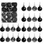 Imagem de GOOTRADES Set de 24 Mini Shatterproof Christmas Balls Tree Ornaments Party Decoration, 3cm/1.18'' (preto)