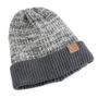 Imagem de Gorro De Inverno De Dois Tons Forrado De Pele Quente Unissex Chapéu De Malha Casual Para Homens E