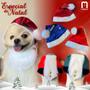 Imagem de Gorro de Papai Noel Luxo Vermelho para cachorro e gato