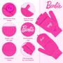 Imagem de Gorro e Luvas de Inverno Barbie - Tricô Rosa para Mulheres