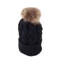 Imagem de Gorro Feminino Pashimina Tricot Pompom Pele - 09157