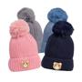 Imagem de Gorro Infantil De Frio Menino e Menina Ursinho Pompom