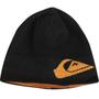 Imagem de Gorro Quiksilver Dupla Face Double Omni Preto e Mostarda