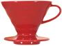 Imagem de Gotejador de café Hario V60 02 Ceramic Red para 1-4 xícaras