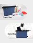 Imagem de Gox Travel Toiletry Bag Carry On Zipper Pouch Kit Cosmético Maquiagem Digital Bag Water Resistant Nylon (marinha) ...