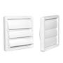 Imagem de Grade Grelha Externa 100mm Auto Fechante p/ Coifa Exaustor Duto Sicflux GVAF100