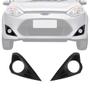 Imagem de Grade Moldura Farol Milha Ford Fiesta Rocam Hatch Sedan 2011 2012 2013 2014 Com Furo