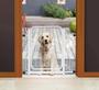 Imagem de Grade Portão Portãozinho Pet Para Cachorros Bebes Segurança Crianças Proteção 68cm a 72cm