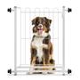 Imagem de Grade Portão Proteção Pet Cachorro Prolongador Criança Branco - Aço Mix - CM
