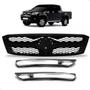 Imagem de Grade Radiador Hilux 2005 2006 2007 Preto com friso Cromado