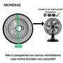 Imagem de Grade Traseira Do Ventilador  Da Mondial Modelo VT-40-NB