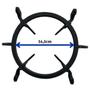 Imagem de Grade Trempe Grelha Grande Tripla Chama Ferro Fundido 6 Apoio Fogão Cooktop Atlas Dako Agile Glass Magister Supreme Utop