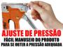 Imagem de Grampeador Manual Profissional Tapeceiro Para Madeira Com Ajuste De Pressão + 200 Grampos 